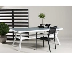 Venture Design Valgomasis stalas, Virya, 74x200x100 cm, Balta