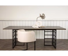Venture Design Valgomasis stalas, Ystad, 100x220 cm, Mocca