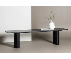 Venture Design Valgomasis suolė, Olivia, 180x45x40 cm, Juoda