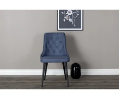 Venture Design Valgomojo kėdė, aksomas, 66x50x88.5 cm, mėlyna