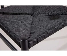 Venture Design Valgomojo kėdė Alfons 41x46x41 cm Juoda Plieninė Virvė