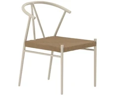 Venture Design Valgomojo kėdė Alfons 49x47 cm smėlio spalvos, ratanas