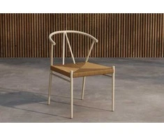 Venture Design Valgomojo kėdė Alfons 49x47 cm smėlio spalvos, ratanas