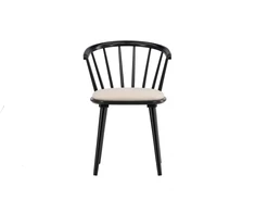 Venture Design Valgomojo kėdė Bobby 50x48 cm Juoda Smėlio Spalva Guminė Mediena