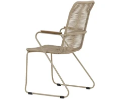Venture Design Valgomojo kėdė Bois 46x43.5 cm Smėlio spalvos virvė