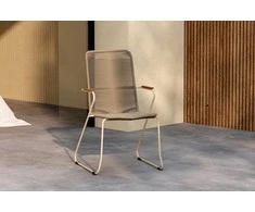 Venture Design Valgomojo kėdė Bois 46x43.5 cm Smėlio spalvos virvė