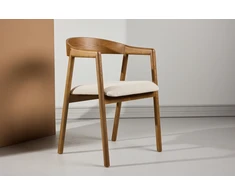 Venture Design Valgomojo kėdė Långön 49x48 cm Ruda Smėlio spalvos audinys
