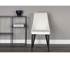 Venture Design Valgomojo kėdė Leone 48x44 cm smėlio spalvos korduro audinys