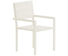 Venture Design Valgomojo kėdė Levels, smėlio spalvos, aliuminis, 2 vnt.