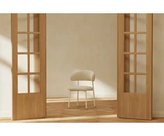 Venture Design Valgomojo kėdė Lillholmen 51x47 cm smėlio spalvos boucle audinys