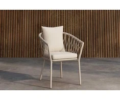 Venture Design Valgomojo kėdė Linos, 2 vnt., balta, plienas