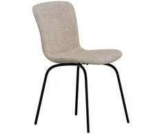 Venture Design Valgomojo kėdė Linus 2 vnt., smėlio spalvos boucle apmušalas