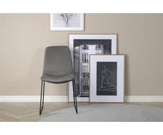 Venture Design Valgomojo kėdė, Muce 2 vnt., 63x43x84 cm, Pilka