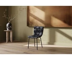 Venture Design Valgomojo kėdė Punsch 45x47 cm Juodas aksomas