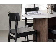 Venture Design Valgomojo komplektas Grönvik valgomojo stalas ir Montros kėdės 180x75 cm rudos spalvos