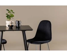 Venture Design Valgomojo komplektas Polar 75x75 cm Juodas