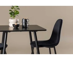 Venture Design Valgomojo komplektas Polar 75x75 cm Juodas