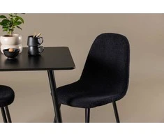 Venture Design Valgomojo komplektas Polar 75x75 cm Juodas