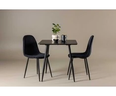 Venture Design Valgomojo komplektas Polar 75x75 cm Juodas