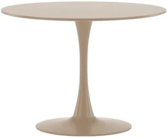 Venture Design Valgomojo stalas 100x75 cm, smėlio spalvos, MDF, plienas