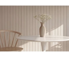 Venture Design Valgomojo stalas ø110 cm, baltas MDF