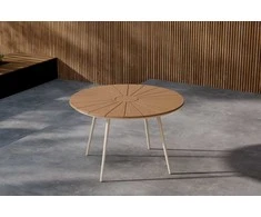 Venture Design Valgomojo stalas 120 cm smėlio spalvos polišalmas