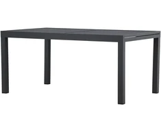 Venture Design Valgomojo stalas 160x240x100x75 cm Juodas Aliuminis