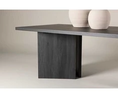 Venture Design Valgomojo stalas, Bassholmen, 100x240 cm, Juodas