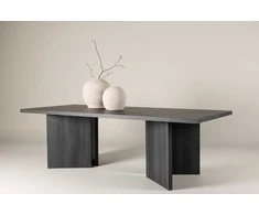 Venture Design Valgomojo stalas, Bassholmen, 100x240 cm, Juodas