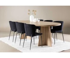 Venture Design Valgomojo stalas Bootcut 230x115 cm balintų medienos