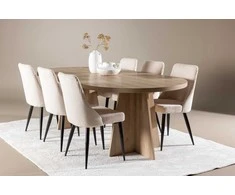 Venture Design Valgomojo stalas Bootcut 230x115 cm balintų medienos