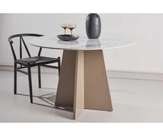 Venture Design Valgomojo stalas Bootcut 110x75 cm Smėlio spalvos