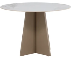 Venture Design Valgomojo stalas Bootcut 110x75 cm Smėlio spalvos