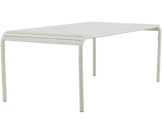 Venture Design Valgomojo stalas Borneo 100x200 cm Smėlio spalvos Aliuminis
