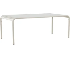 Venture Design Valgomojo stalas Borneo 100x200 cm Smėlio spalvos Aliuminis