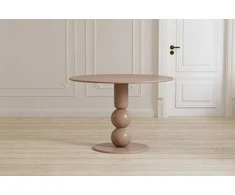 Venture Design Valgomojo stalas Boule MDF smėlio spalvos