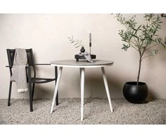 Venture Design Valgomojo stalas, Break, ø90 cm, Pilka