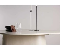 Venture Design Valgomojo stalas Diamond 210x110x75 cm Smėlio spalvos MDF