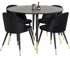 Venture Design Valgomojo stalas Dipp 115 cm juodas