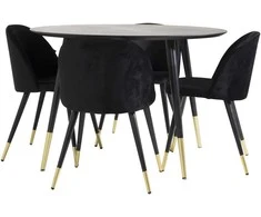 Venture Design Valgomojo stalas Dipp 115 cm juodas