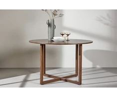 Venture Design Valgomojo stalas Durango 120x75 cm riešutas plienas MDF
