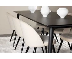 Venture Design Valgomojo stalas Ellis 230x85 cm Juodas