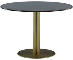 Venture Design Valgomojo stalas, Estelle, ø106 cm, Tamsiai pilka