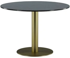 Venture Design Valgomojo stalas, Estelle, ø106 cm, Tamsiai pilka