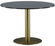 Venture Design Valgomojo stalas, Estelle, ø106 cm, Tamsiai pilka