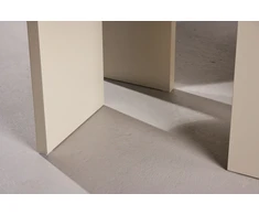 Venture Design Valgomojo stalas Flower 190x123x76 cm, smėlio spalvos MDF