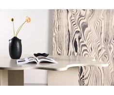 Venture Design Valgomojo stalas Flower 190x123x76 cm, smėlio spalvos MDF