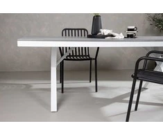 Venture Design Valgomojo stalas, Garcia, 200x100 cm, Pilka