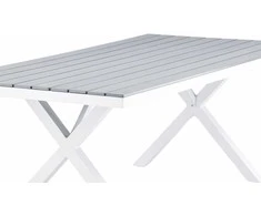 Venture Design Valgomojo stalas, Garcia, 200x100 cm, Pilka