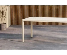 Venture Design Valgomojo stalas Giardini 150x85x72 cm Smėlio spalvos Aliuminis